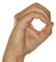 Zero: hand sign